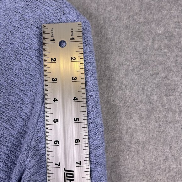J.Jill Cardigan Women Small Blue Slub Textured Button Front V-Neck Comfy Casual - Picture 4 of 11